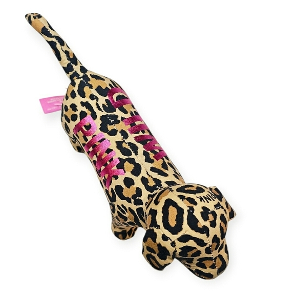 Y2K Victoria's Secret PINK Rare Leopard Print Wild Pink Collection 9" Plush Dog - Picture 3 of 10